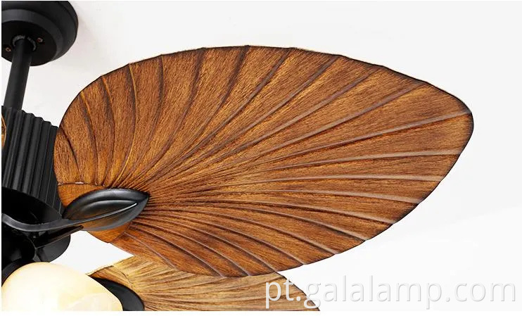 Lustre de fãs de inspiração de inspiração vintage para espaços chiques